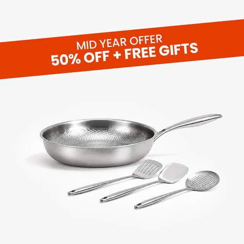 Nonna's Kitchen - Hand Hammered Titanium Pan